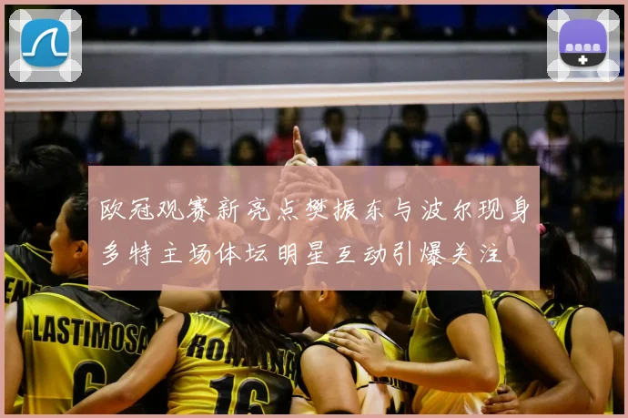 欧冠观赛新亮点樊振东与波尔现身多特主场体坛明星互动引爆关注